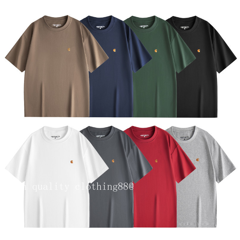 Áo Thun Top Chất Lượng Cao, Cổ Tròn, Thêu Tay Màu Vàng