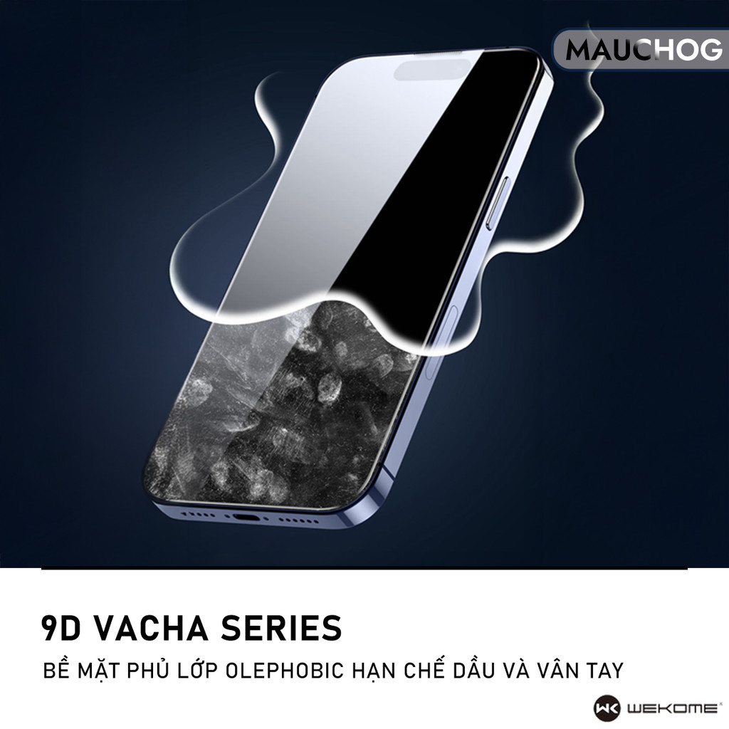 Kính Cường Lực WK Kinkong Trong Suốt Có Lưới Loa Cho Điện Thoại iPhone 17 Pro Max 16 15 14 13 12