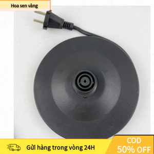 【24H】Mâm đế bình siêu tốc màu đen, xoay linh hoạt, dây đồng bền bỉ, công suất 16A, đế chắc chắn, an toàn