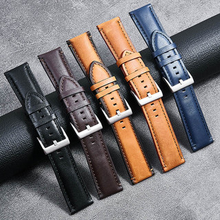 Cổ Điển Chính Hãng Da Bò Đồng Hồ Vòng Tay Nam Nữ 20 Mm 22 Mm 24 Mm Phát Hành Nhanh Da Đồng Hồ Dây Đeo Thay Thế Cho Thạch Anh Cơ Đồng Hồ Phụ Kiện