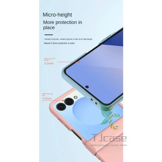 Vỏ bọc toàn bộ bản lề thân thiện với da mờ đơn giản Samsung Z Flip 7 FE 6 5 4 3 Flip7 Flip6 Flip5 Vỏ màu trơn