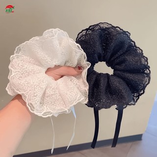 Scrunchie ren không hư tổn cho nữ và bé gái, phù hợp tiệc và hàng ngày