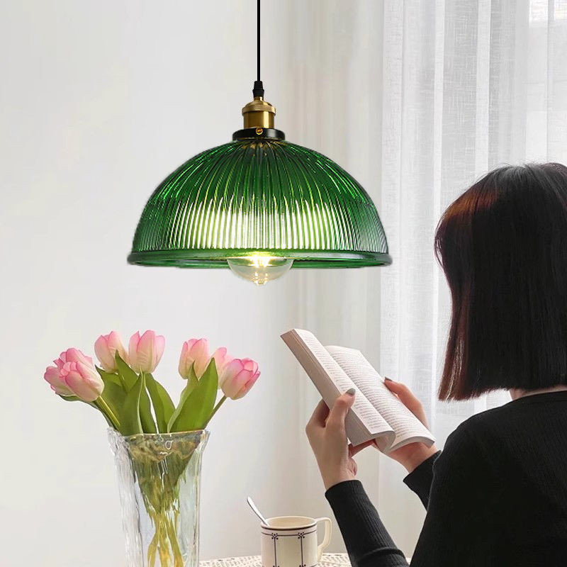 Đèn mặt dây chuyền thủy tinh Bắc Âu, Đèn chùm trần Led thẩm mỹ hiện đại, Phòng ngủ, Phòng ăn, Đèn thả trang trí đảo nhà bếp