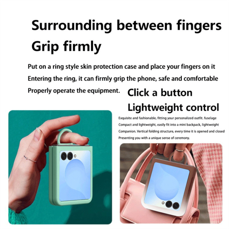 Ốp lưng giữ vòng siêu mỏng Gradient cho Samsung Galaxy Z Flip 7 Z Flip 6 Z Flip 5 Vỏ bảo vệ da silicon Flip7 Flip6 Flip5