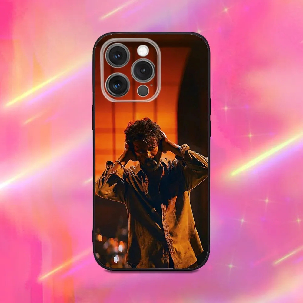 Ốp Điện Thoại TP-2 Thalapathy V-Vijay Ấn Độ Cho iPhone 16, 17,14,13,12,11, Pro, Max, Plus, X, XS, XR, SE, 8,7, Mini, Ốp Lưng Silicon Mềm Màu Đen