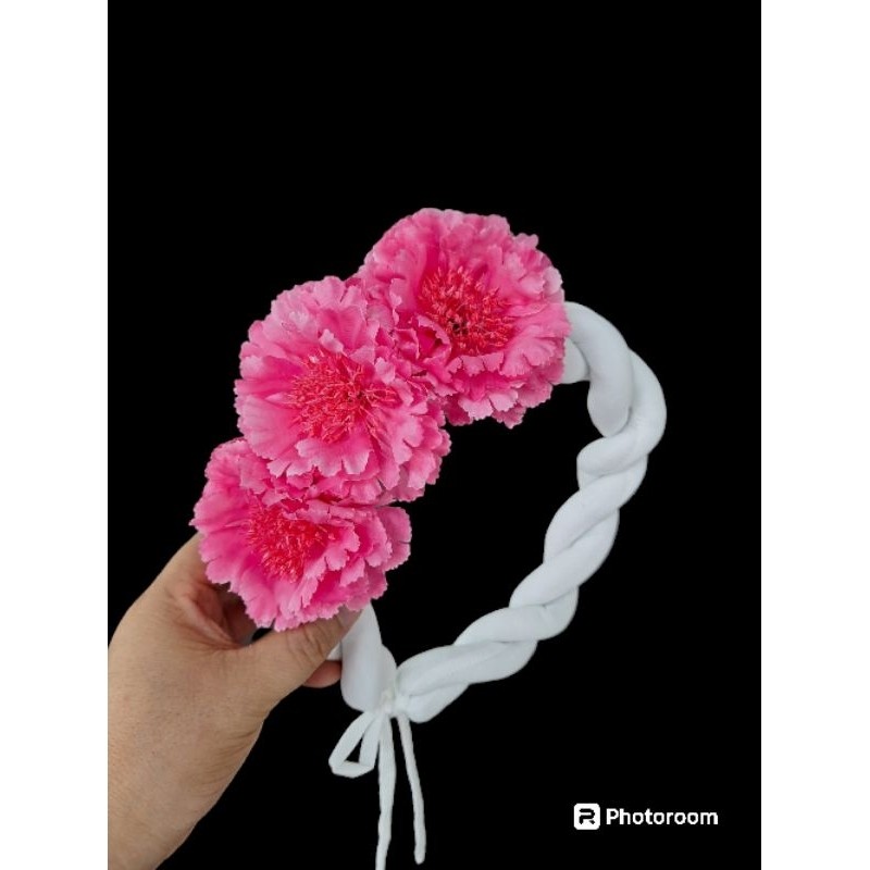 vấn kết hoa vấn xoắn kết hoa lụa phụ kiện vấn đội đầu biểu diễn văn nghệ