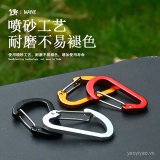 Carabiner Hình Chữ D Hợp Kim Nhôm, Chống Thấm Nước Và Không Gỉ