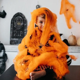 Trang trí kinh dị Halloween Spider Web - Bộ mạng nhện nhân tạo thực tế - Đạo cụ ngôi nhà ma ám & Phụ kiện cảnh tiệc tại nhà