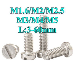 ((LXY) Bulong Đầu Tròn Bằng có khía Inox 304 M1.6 / M2 / M2.5 / M3 / M4 / M5 * L: 3-60mm (RM-VN-1)