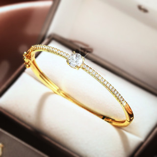 Vòng tay nữ phong cách châu Âu và Mỹ từ INS, thiết kế hình học đơn giản với kim cương