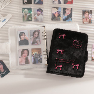 Album Ảnh A5 Binder Lông Nam Châm Hoạ Tiết Nơ Tiểu Thư Sổ Đựng Card Cute Timo VPBL40