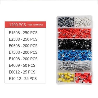 【48H】Kìm bấm cos vuông + hộp 1200 đầu cos đủ loại cos ống tròn HSC8 6-4A tự điều chỉnh