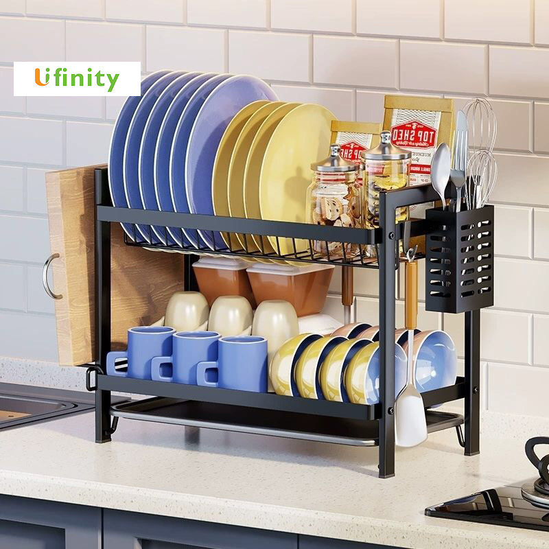 Lifinity Kệ Bếp 2 Tầng Đa Năng - Thiết Kế Khay Hứng Nước Thông Minh, Chống Rỉ & Thoát Nước Tức Thì