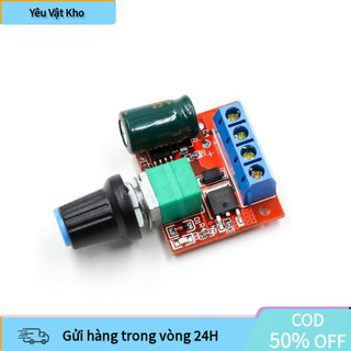 【COD】 Mạch Điều Tốc Động Cơ Mini PWM DC – 5A 90W, Dải Điện Áp 4.5–35V, Tùy Chỉnh Tốc Độ Mượt Mà
