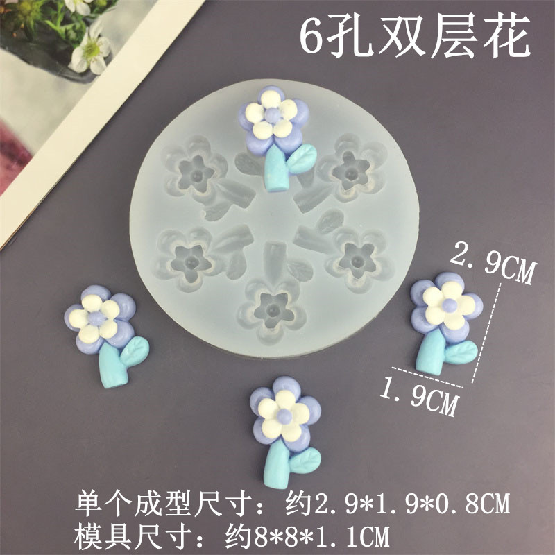 Plumeria Hoa Tulip Hoa Bud Khuôn Silicon Fondant Bánh Sô Cô La Trang Trí Khuôn