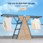 Lifinity Giá Phơi Đồ Cao Cấp Gấp Gọn - Thiết Kế 2 Trong 1 Tiện Lợi, Thép Carbon Siêu Bền, Tiết Kiệm Diện Tích — ảnh 6