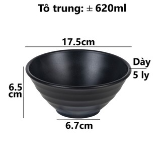 Tô chén nhựa loe xoắn Thái Việt Nhật - gân nhám sâu lòng đựng thực phẩm MS: 6805-6806-6843-6844-6845