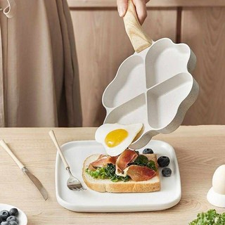 chảo nhà bếp làm bánh rán trứng hình trái tim 4 ngăn,chảo chống dính