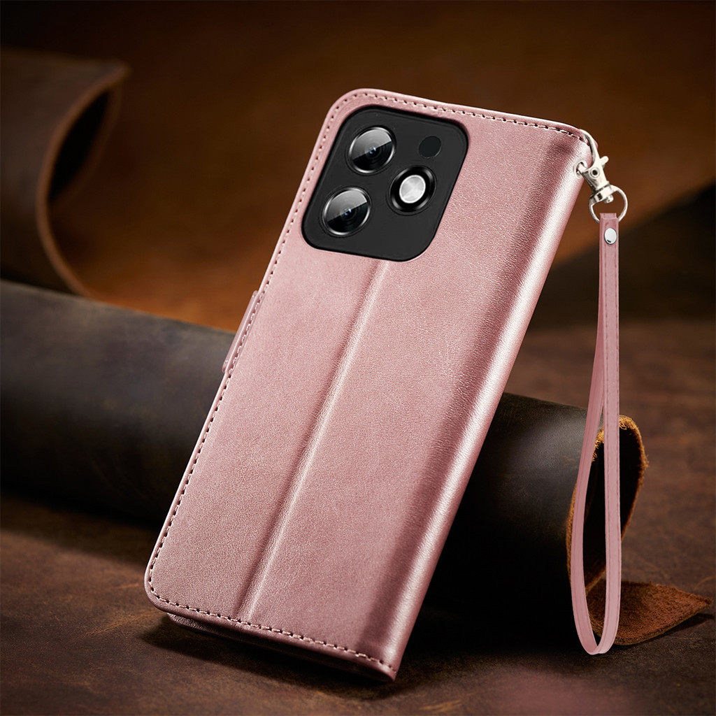 Ốp Điện Thoại YBD Cho Realme Note 70T 70 Note 60 60X Note 50 Realme C53 C63 C61 Flip Style Buckle Leather Cover Vỏ Mềm Bảo Vệ