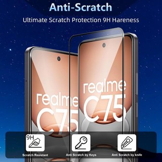 9H Full Cover HD Kính Cường Lực Bảo Vệ Màn Hình Cho Realme 14 13 Pro Plus 14X C75 C75X C71 Note 60 60X