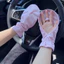 COZII Găng tay chống nắng bằng lụa băng-Găng tay hở ngón đạp xe ngoài trời-phong cách mỏng mùa xuân hè
