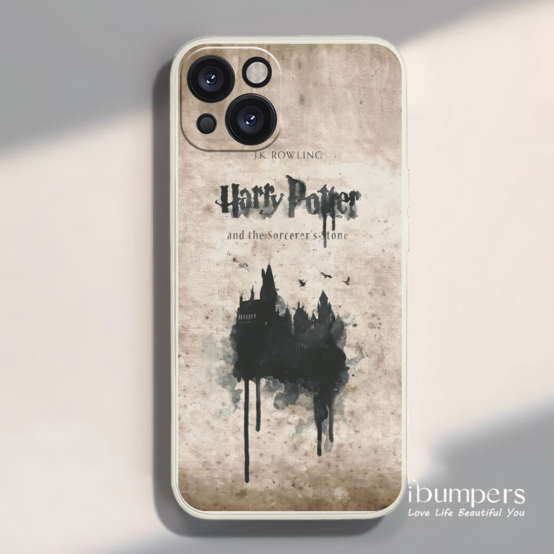 ibumpers Ốp Điện Thoại iPhone Harry Potter Hogwarts & Diagon Alley Hoa Văn Cảnh Mùa Đông Cho IPhone 16 15 14 12 13 11 Pro Max IP 7 8 Plus X XS XR Ốp Lưng Silicon Mềm Chống Sốc