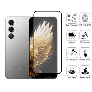 Bảo vệ màn hình kính cường lực 2 trong 1 Tecno Spark 40 Pro cho Tecno Spark Go 1 2024 30c 40 30 20 Pro 4G 5G 9D Phim bảo vệ kính & Phim ống kính máy ảnh