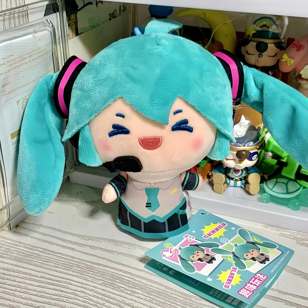 13cm Hatsune Miku Q Phiên Bản Sang Trọng Búp Bê Kawaii Miku Sang Trọng Đồ Chơi Nhồi Bông Anime Ngoại Vi Búp Bê Trang Trí