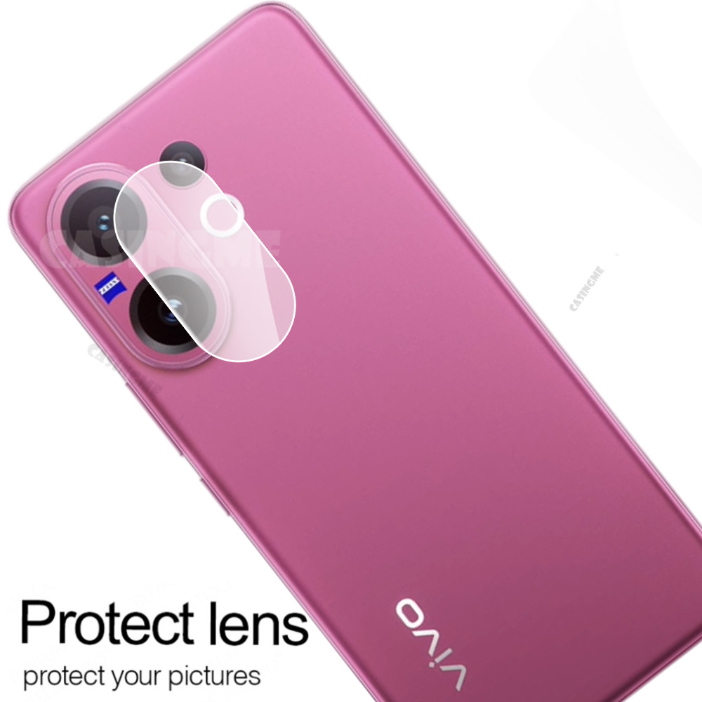 Vivo V60 2025 Bảo Vệ Ống Kính Máy Ảnh 3D Cho Vivo V60 V70 VivoV60 V60Pro V60E 60V Pro Lite 5G 4G 2025 Trong Suốt Kính Cường Lực Mặt Sau Bảo Vệ Camera