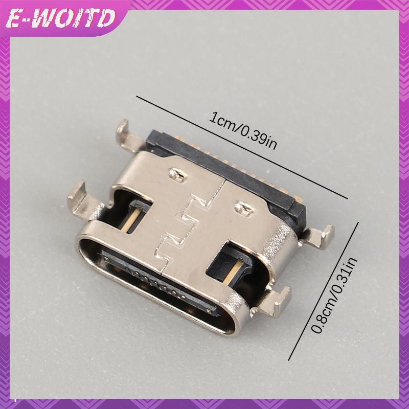 E-woitd 10 Chiếc USB Type-C Sạc Jack Cổng Cho Teclast M40 P20HD P20 USB C Sạc Cắm Dock Ổ Cắm Kết Nối HNVN