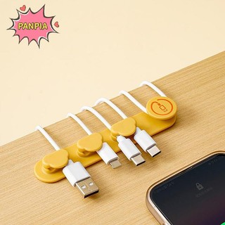 [PNPIA] Quản lý tổ chức cáp Giá đỡ dây cáp USB linh hoạt Cuộn dây silicon nhỏ gọn cho bàn phím chuột Bảo vệ tai nghe VN