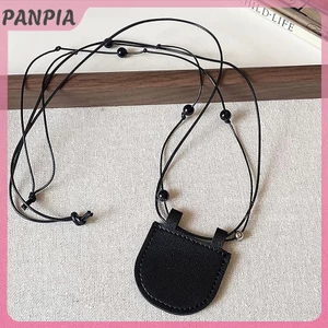 PNPIA-Túi lưỡi liềm đa năng Vòng cổ có thể điều chỉnh cho nữ Thời trang bé gái Cá tính Túi nhỏ Mặt dây chuyền Áo len Dây chuyền Quà tặng