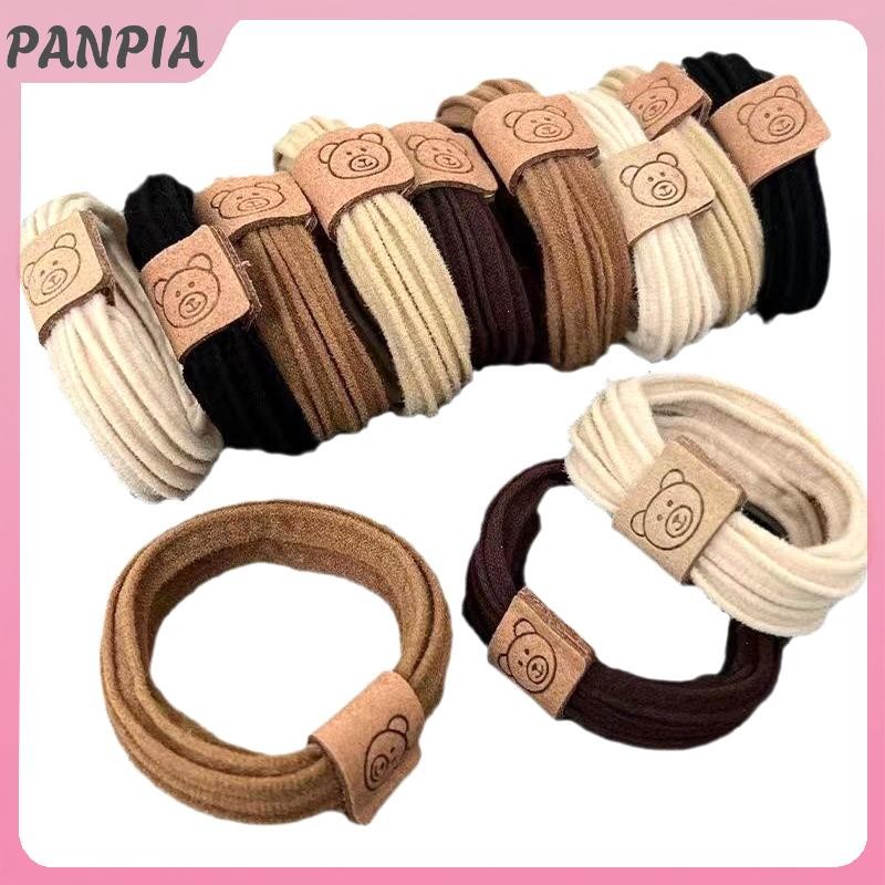 PNPIA-Có Độ Đàn Hồi Cao Dày Đầu Dây Buộc Tóc Gấu Dễ Thương Dây Cao Su Nữ Phụ Kiện Tóc