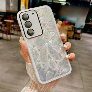 Ốp Điện Thoại Cho Redmi 15 Redmi15 15C 4G 5G 2025 Lấp Lánh Lông Vũ Silicon Chống Sốc Vỏ Bảo Vệ Ống Kính Máy Ảnh Ốp Lưng