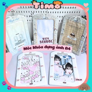 Móc Khoá Đựng Ảnh Card Idol To Khổ A4 Cute Xinh Quà Tặng Độc Lạ Timo VPBL39