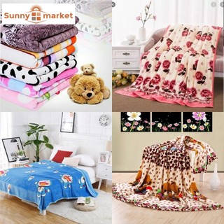 Chăn mền tuyết nhung cao cấp mềm mịn 1m x 2m, chăn văn phòng(mẫu ngẫu nhiên)