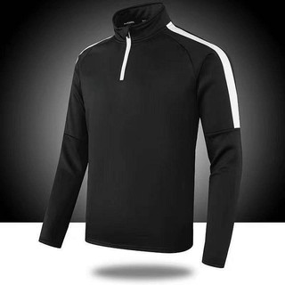 Sports Suit Men's Autumn Outdoor Running Loose Quick-Drying Half Zipper Sports Student Track and Field Training Wear Long Sleeve Trousers zLka