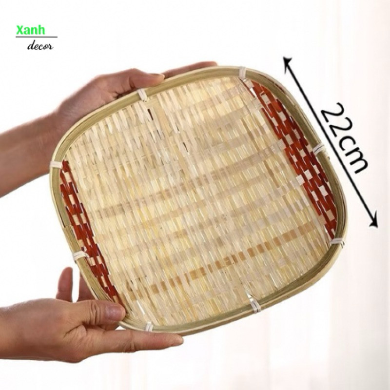 Mẹt Tre Phong Cách Nhật, Dùng Dựng Đồ Ăn, Trang Trí