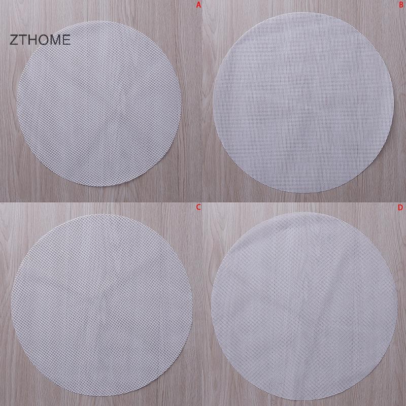 ZTHOME Tròn Chống Dính Silicon Lưới Vải Nướng Bánh Lót Hấp Miếng Lót Bánh Bao Buns Thảm HOT