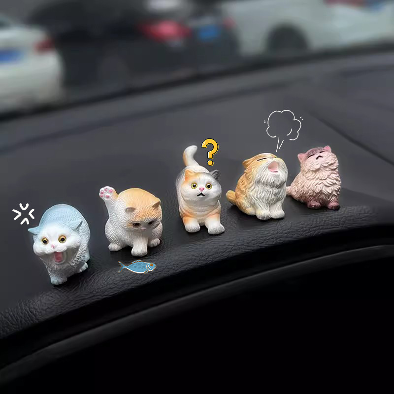Mèo Mini Dễ Thương Hoạt Hình Để Bàn Đồ Trang Trí Xe Máy Trang Trí Búp ...