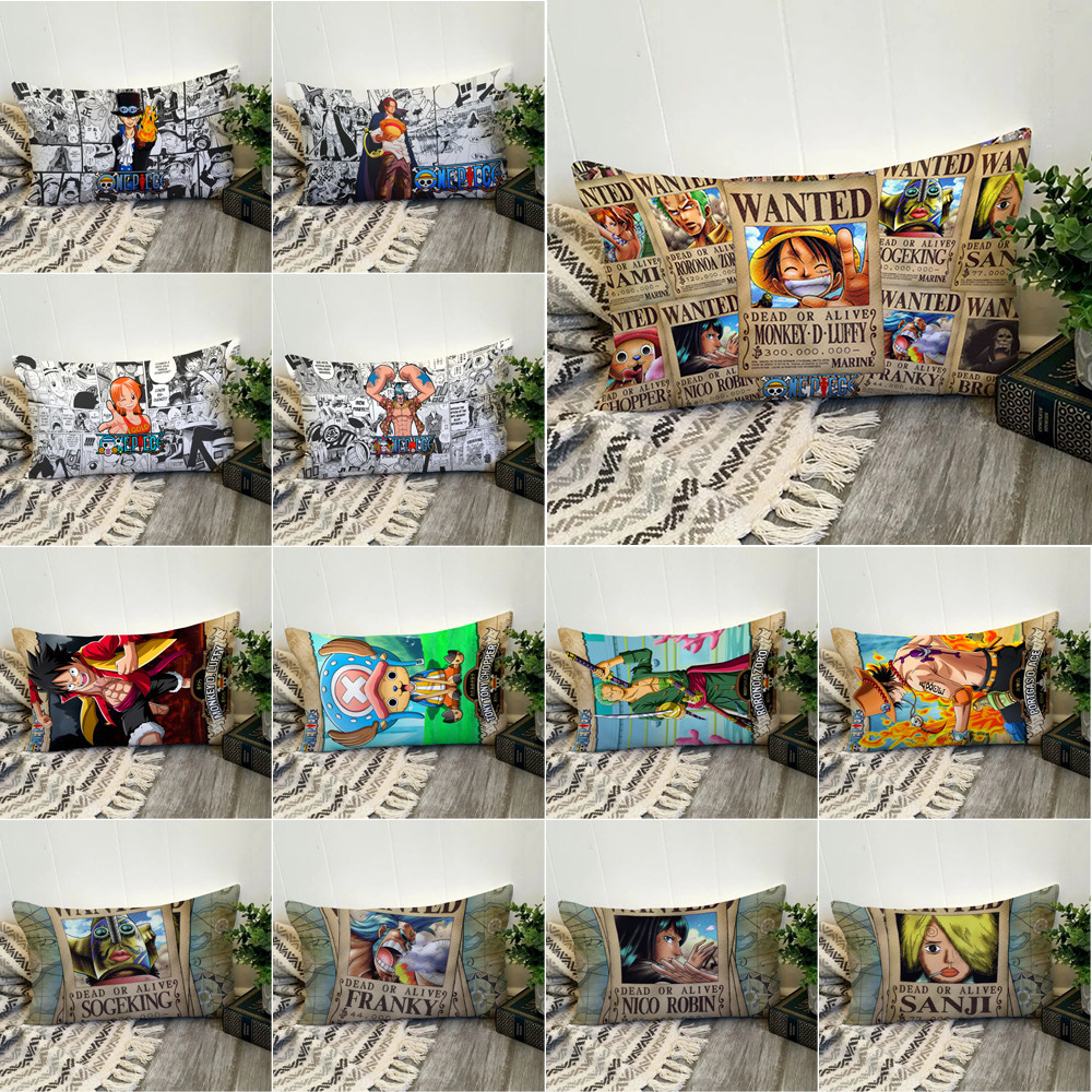 One PIECE Vỏ Gối Hình Chữ Nhật In Hình Một Mặt Đệm Polyester Trang Trí Nhà Cửa Món Quà Tốt Nhất (Không Có Lõi)