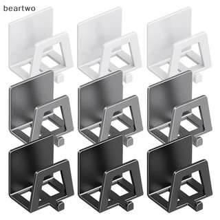 < Beartwo > Giá đỡ bọt biển bằng thép Carbon Bồn rửa tự dính Thoát nước Sấy bọt biển Kệ lưu trữ nhà bếp Móc treo tường Giá đỡ tổ chức Đẹp