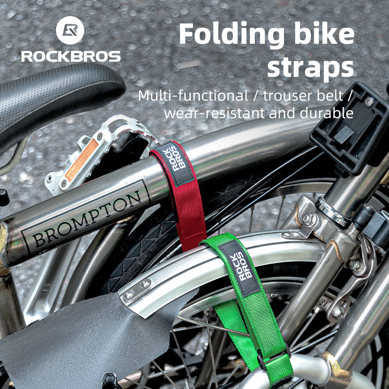 Rockbros Có Thể Gập Lại Xe Đạp Dây Cố Định Velcro Tiện Lợi Bền Xe Đạp Dây Đeo Quần Chặt Chân Dây Phụ Kiện Xe Đạp