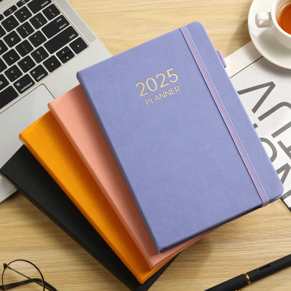 2025 / 2026 A5 Tiếng Anh Đàn Hồi Ban Nhạc Notebook Dây Đeo Sách Notepad Lịch Sketchbook Văn Phòng Ghi Chú Sách Giải Phóng Mặt Bằng Dự Thảo Sách