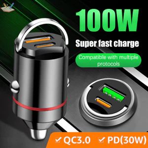 Bộ sạc xe hơi USB 200W Bộ sạc điện thoại ô tô cho 13 12 Huawei VN