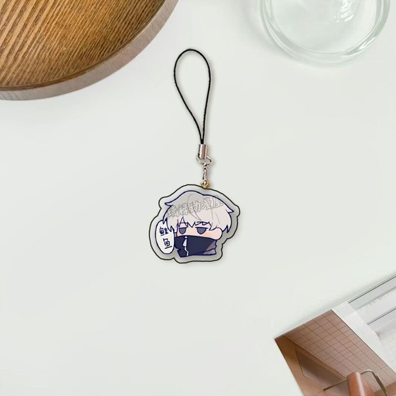 Móc dây treo điện thoại JUJUTSU KAISEN ver BIỂU CẢM in hình CHÚ THUẬT HỒI CHIẾN anime chibi mica acrylic móc khóa
