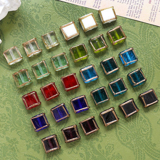 Trang sức handmade retro với pha lê và thủy tinh, DIY bông tai và vòng cổ