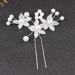 [Gou] Hoa ngọc trai Tiara, Trang trí tóc mờ, Trang sức thủ công đám cưới cô dâu, Kẹp tóc ngọc trai VN