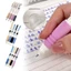 GREA 4 Bút Xóa Được, Bút Gel Đầu Chó / Mèo ST Hoạt Hình, Quà Tặng 0.5mm Tay Cầm Mềm Nhanh Khô Nâng Bút Sinh Viên