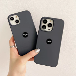 Màu xám đậm (Chất lượng cao) cho iPhone 17 / 16 / 15 / 14 / 13 / 12 / 11 / Pro Max Air mini Xs Max Xr 7 8 6s Plus SE Vỏ silicon lỏng bảo hiểm toàn diện